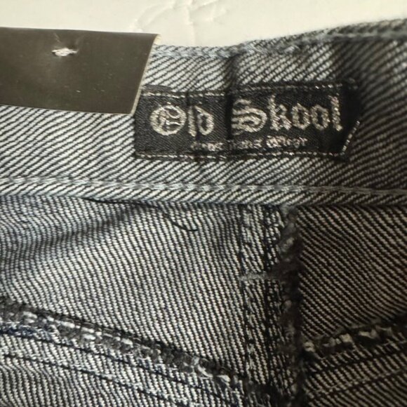 Old Skool Boys Jeans Size 5 Denim Pants with White Stitching - Picture 4 of 9